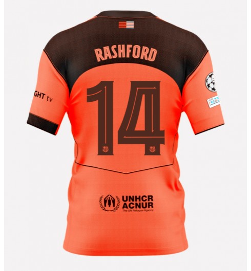 Moške Nogometnih dresov Barcelona Marcus Rashford #14 Tretji 2025-26 Kratki rokavi Moške Nogometnih dresov Barcelona Marcus Rashford #14 Tretji 2025-26 Kratki rokavi